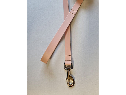 Baby Pink - Real Leather Dog Lead - 110 cm